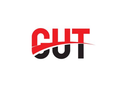 GUT ilk harf logo tasarım vektör şablonu. kurumsal iş kimliği için yaratıcı sembol.