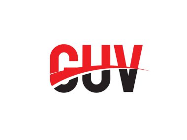 GUV ilk harf logo tasarım vektör şablonu. kurumsal iş kimliği için yaratıcı sembol.