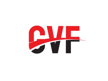 GVF ilk harf logo tasarım vektör şablonu. kurumsal iş kimliği için yaratıcı sembol.