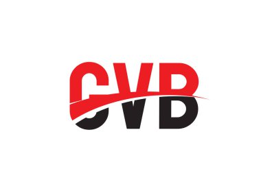 GVB ilk harf logo tasarım vektör şablonu. kurumsal iş kimliği için yaratıcı sembol.