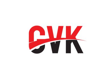 GVK ilk harf logo tasarım vektör şablonu. kurumsal iş kimliği için yaratıcı sembol.