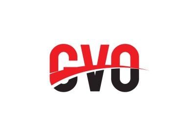 GVO ilk harf logo tasarım vektör şablonu. kurumsal iş kimliği için yaratıcı sembol.