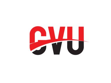 GVU ilk harf logo tasarım vektör şablonu. kurumsal iş kimliği için yaratıcı sembol.