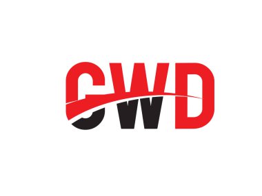 GWD ilk harf logo tasarım vektör şablonu. kurumsal iş kimliği için yaratıcı sembol.