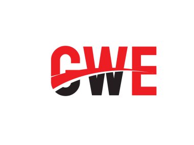 GWE ilk harf logo tasarım vektör şablonu. kurumsal iş kimliği için yaratıcı sembol.