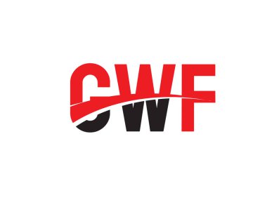 GWF ilk harf logo tasarım vektör şablonu. kurumsal iş kimliği için yaratıcı sembol.