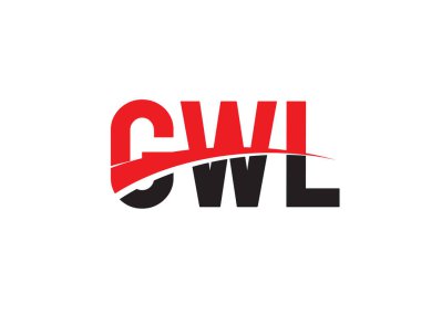 GWL ilk harf logo tasarım vektör şablonu. kurumsal iş kimliği için yaratıcı sembol.