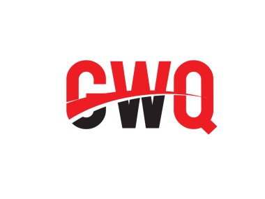 GWQ ilk harf logo tasarım vektör şablonu. kurumsal iş kimliği için yaratıcı sembol.