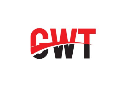 GWT ilk harf logo tasarım vektör şablonu. kurumsal iş kimliği için yaratıcı sembol.