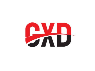 GXD ilk harf logo tasarım vektör şablonu. kurumsal iş kimliği için yaratıcı sembol.