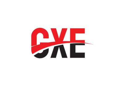 GXE ilk harf logo tasarım vektör şablonu. kurumsal iş kimliği için yaratıcı sembol.