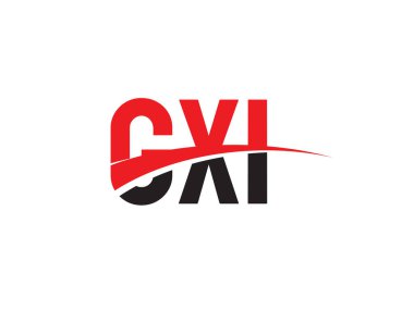 GXI ilk harf logo tasarım vektör şablonu. kurumsal iş kimliği için yaratıcı sembol.