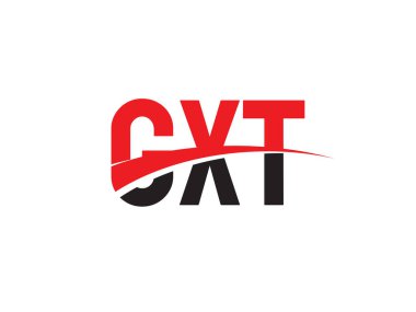 GXT ilk harf logo tasarım vektör şablonu. kurumsal iş kimliği için yaratıcı sembol.