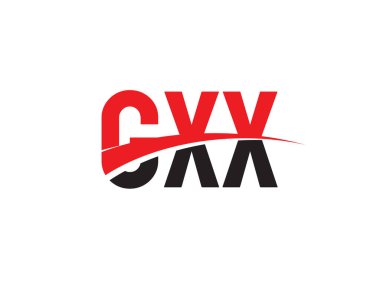 GXX ilk harf logo tasarım vektör şablonu. kurumsal iş kimliği için yaratıcı sembol.