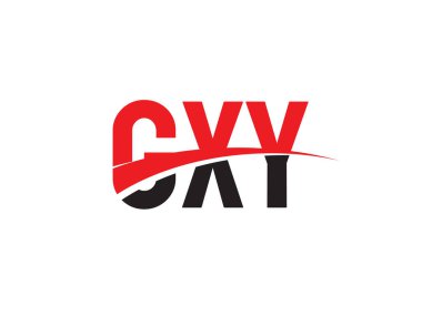 GXY ilk harf logo tasarım vektör şablonu. kurumsal iş kimliği için yaratıcı sembol.