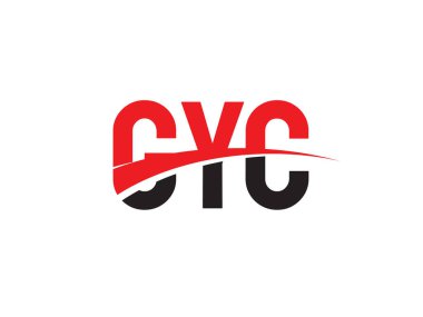 GYC ilk harf logo tasarım vektör şablonu. kurumsal iş kimliği için yaratıcı sembol.