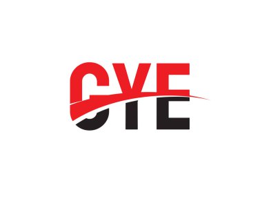GYE ilk harf logo tasarım vektör şablonu. kurumsal iş kimliği için yaratıcı sembol.