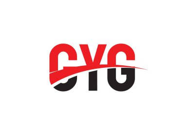 GYG ilk harf logo tasarım vektör şablonu. kurumsal iş kimliği için yaratıcı sembol.