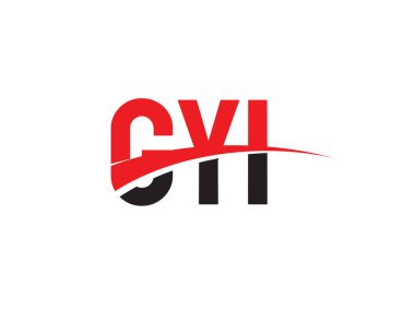 GYI ilk harf logo tasarım vektör şablonu. kurumsal iş kimliği için yaratıcı sembol.