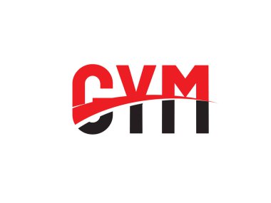 GYM ilk harf logo tasarım vektör şablonu. kurumsal iş kimliği için yaratıcı sembol.