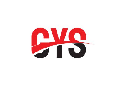 GYS ilk harf logo tasarım vektör şablonu. kurumsal iş kimliği için yaratıcı sembol.