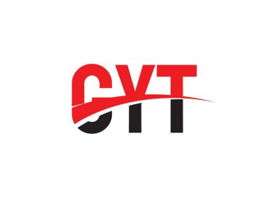 GYT ilk harf logo tasarım vektör şablonu. kurumsal iş kimliği için yaratıcı sembol.