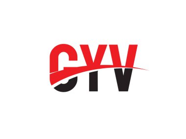 GYV ilk harf logo tasarım vektör şablonu. kurumsal iş kimliği için yaratıcı sembol.