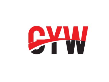 GYW ilk harf logo tasarım vektör şablonu. kurumsal iş kimliği için yaratıcı sembol.