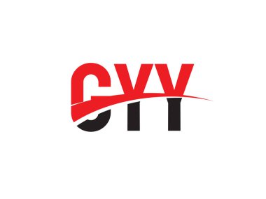 GYY ilk harf logo tasarım vektör şablonu. kurumsal iş kimliği için yaratıcı sembol.