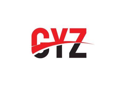 GYZ ilk harf logo tasarım vektör şablonu. kurumsal iş kimliği için yaratıcı sembol.