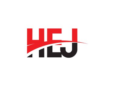 HEJ Harfleri İlk Logo Tasarım Vektörü İllüstrasyonu 