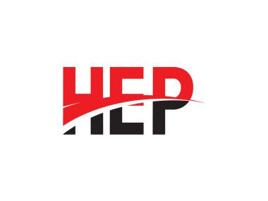 HEP Harfleri İlk Logo Tasarım Vektörü İllüstrasyonu 
