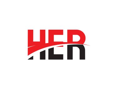 Onun Mektupları İlk Logo Tasarım Vektörü İllüstrasyonu 