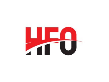HFO Harfleri İlk Logo Tasarım Vektörü İllüstrasyonu 