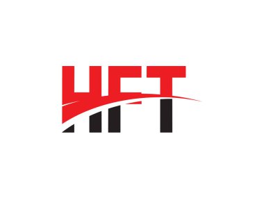 HFT Harfleri İlk Logo Tasarım Vektörü İllüstrasyonu 