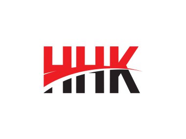 HHK Harfleri İlk Logo Tasarım Vektörü İllüstrasyonu 