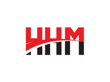 HHM Harfleri İlk Logo Tasarım Vektörü İllüstrasyonu 