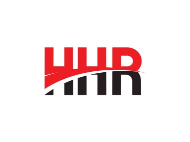 HHR Harfleri İlk Logo Tasarım Vektörü İllüstrasyonu 