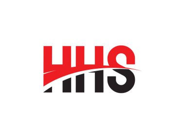 HHS Harfleri İlk Logo Tasarım Vektörü İllüstrasyonu 