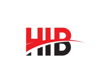 HIB Harfleri İlk Logo Tasarım Vektörü İllüstrasyonu 