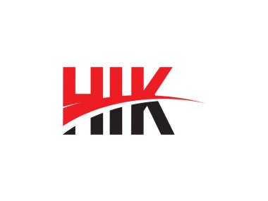 HIK Harfleri İlk Logo Tasarım Vektörü İllüstrasyonu 