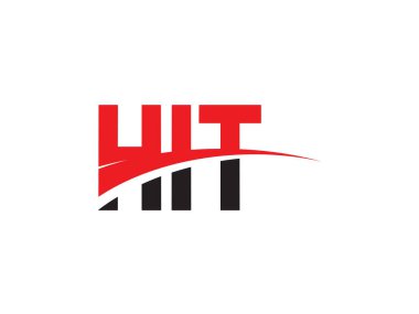 Hit Letters İlk Logo Tasarım Vektörü İllüstrasyonu 