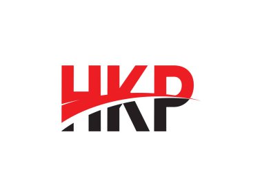 HKP Harfleri İlk Logo Tasarım Vektörü İllüstrasyonu 