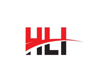 HLI Harfler İlk Logo Tasarım Vektörü İllüstrasyonu 