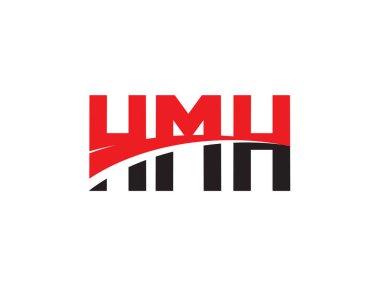 HMH Harfleri İlk Logo Tasarım Vektörü İllüstrasyonu 