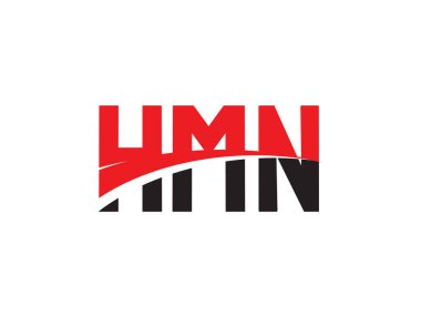 HMN Harfleri İlk Logo Tasarım Vektörü İllüstrasyonu 