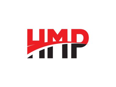 HMP Harfleri İlk Logo Tasarım Vektörü İllüstrasyonu 