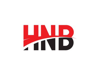HNB Harfleri İlk Logo Tasarım Vektörü İllüstrasyonu 