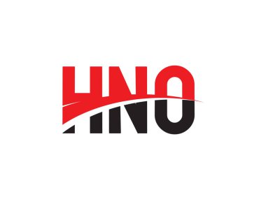 HNO Harfleri İlk Logo Tasarım Vektörü İllüstrasyonu 