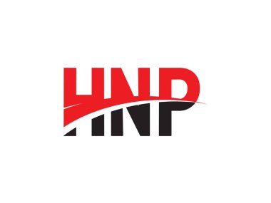HNP Harfleri İlk Logo Tasarım Vektörü İllüstrasyonu 